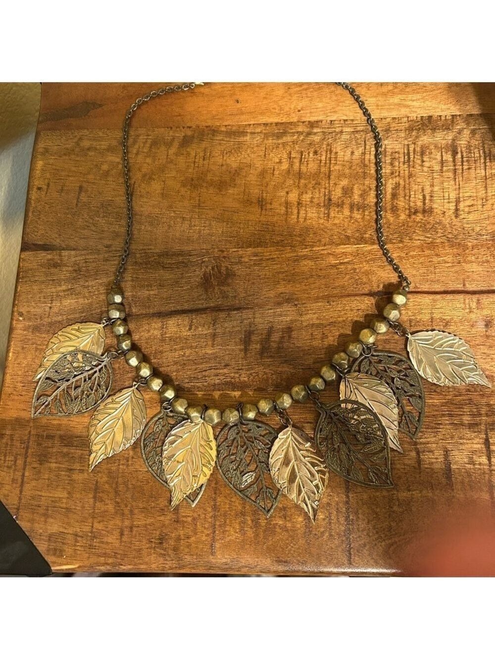 Gold tone necklace